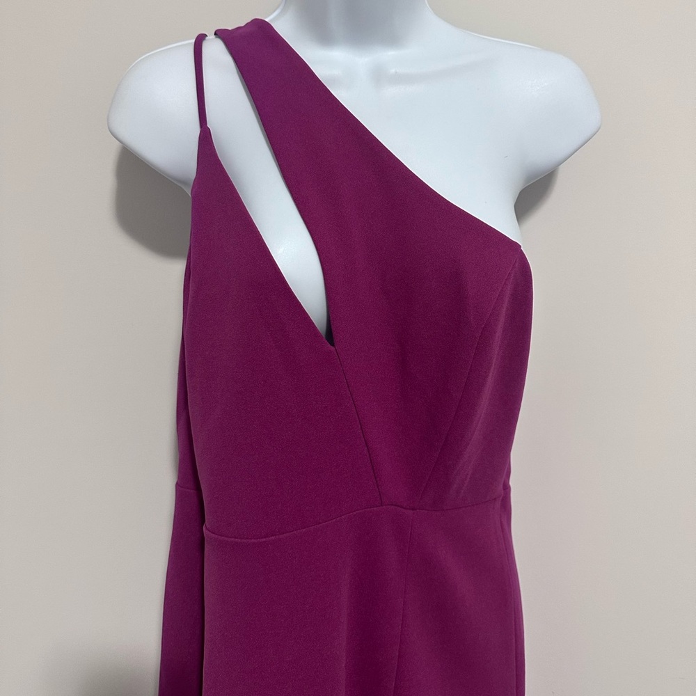 Lulu's Vibrant Purple Flirtatious Features Purple One-Shoulder Midi Dress - Picture 5 of 11
